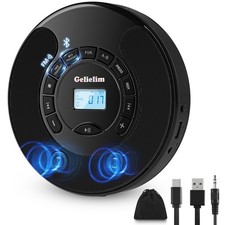 Portable CD Player, CD Player for Car with Bluetooth and FM Transmitter, CD M...