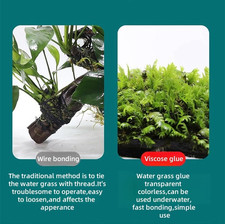 4PCS Aquarium Glue,Reef Glue for Plants Moss Aquascaping,Aquarium Safe Glue,Fas
