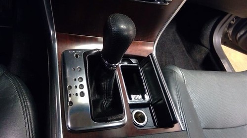 10 Infiniti M35 AT Shifter Boot w Indicator Plate w Storage Wood Bezel ...