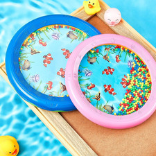 2 Pcs Ocean Drum Wave Bead Ocean Sound Drum, Pink and Blue, 7 Inch 8 Inch