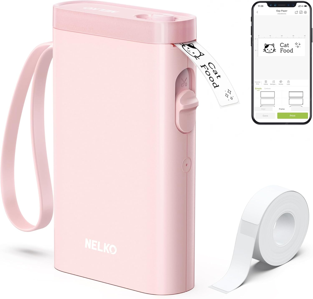 Label Maker Machine w/ Tape,P21 Bluetooth Label Printer,Wireless Mini Label Make
