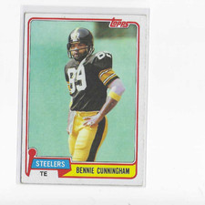 1981 Topps Bennie Cunningham #111 EX+ o/c Steelers