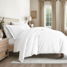 3 Piece Duvet Cover Shams Set - Soft and Breathable Double
