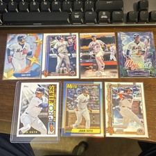 Topps Juan Soto New York Mets Card Lot of 7 Chrome Profiles Mystical MLB 35th