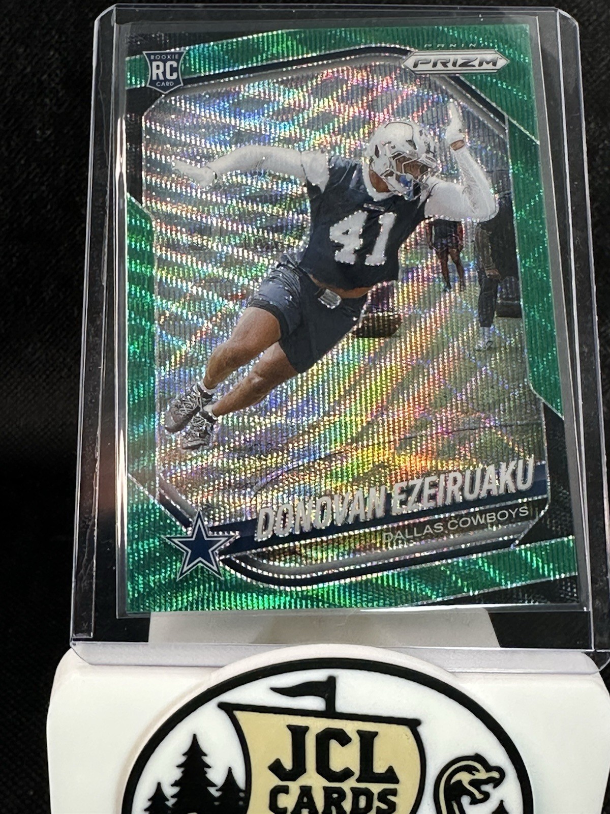 2025 Panini Prizm - Donovan Ezeiruaku #314 Green Wave Prizm (RC)