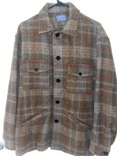 Medium Vintage Pendleton Mackinaw Cruiser 100 Virgin Wool Jacket Coat Excellent