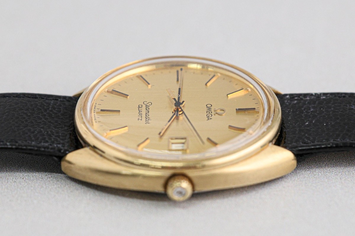 NEAR MINT w/Case* Vintage OMEGA Seamaster Cal.1342 Quartz NEAR MINT w/Case* Vintage OMEGA Seamaster Cal.1342 Quartz