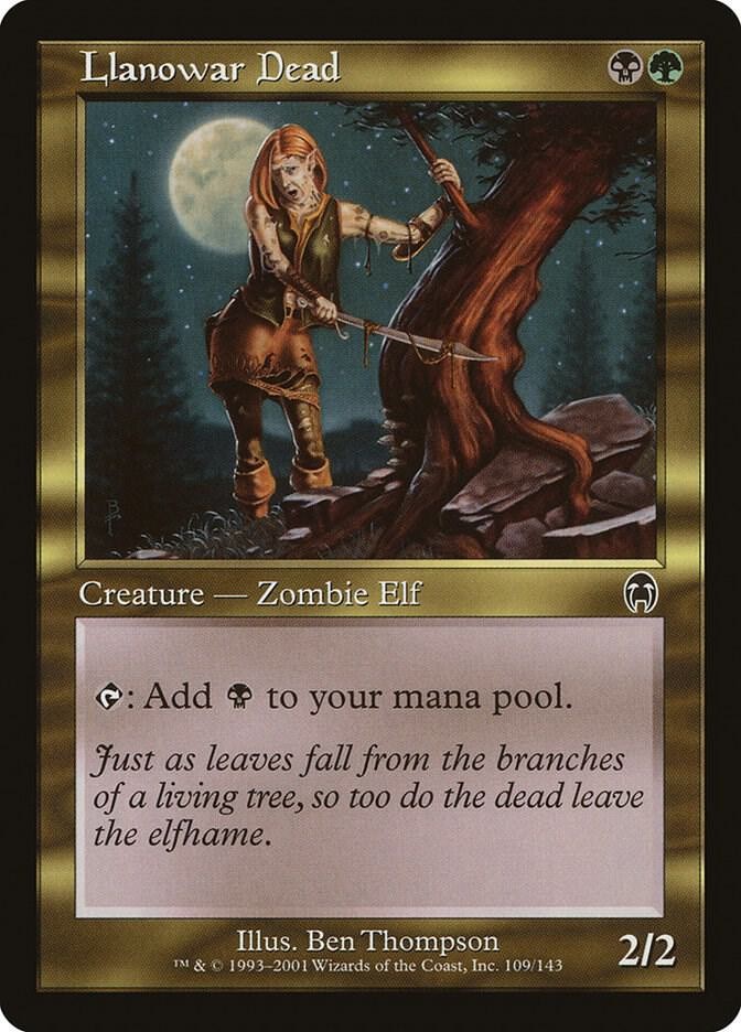 Llanowar Dead 109 Common Apocalypse Magic: The Gathering Near Mint