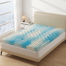 2 Inch Full Cooling Gel Memory Foam Mattress Topper - 5-Zone Comfort Design