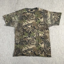 VTG Realtree Camo Short Sleeve T-shirt Large? Single Stitch USA Rattlers Brand
