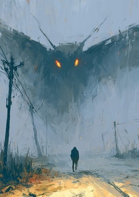 Mothman Art Card 1 1 PaintOholic Signed ONE OF A KIND EBay mothman-art-card-1-1-paintoholic-signed-one-of-a-kind-ebay