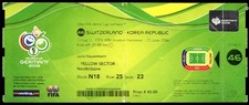 Ticket 2006 Switzerland vs. Korea Republic World Cup 2006 #46 29846
