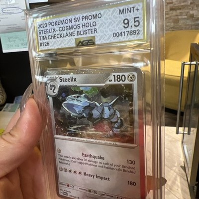 2023 Pokémon Steelix PAR 125/182 Cosmos Holo Rare Stage 1 Blister