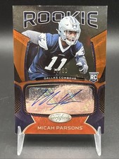 2021 Certified Rookie Signatures Micah Parsons Mirror Etch Orange /30 Auto RC