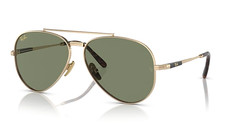 RayBan Titanium Gold Polarized Aviator Sunglasses RB 8041 001/M2