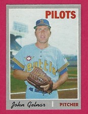 1970 Topps John Gelnar # 393 Seattle Pilots - ExMt+
