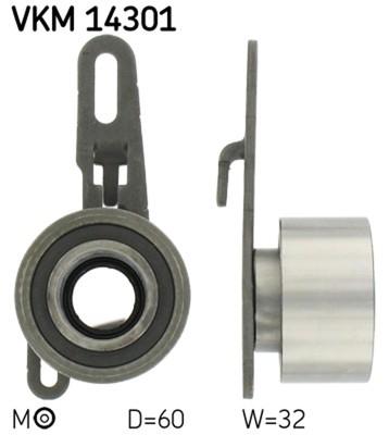 SKF Spannrolle Zahnriemen VKM 14301 für FORD 60mm TRANSIT Bus TAL TAS TGL TWS
