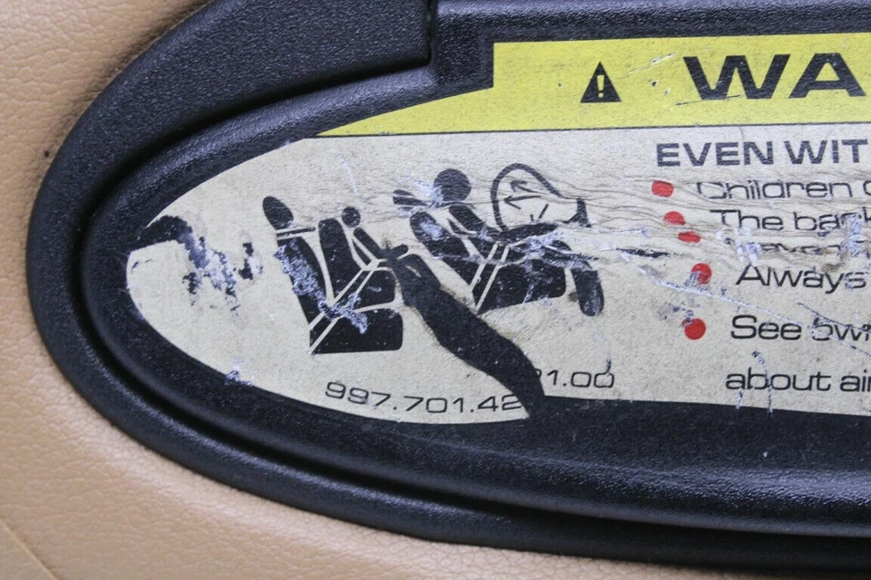 Porsche 911 2006-2012 convertible parasol derecho arena beige fabricante de equipos originales usado Foto 3 de 4