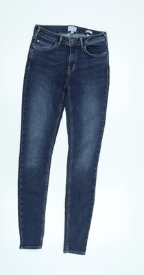 Jack Wills Damen Skinny Jeans blau Baumwollmischung Größe 27 in L30 im Regular Zip