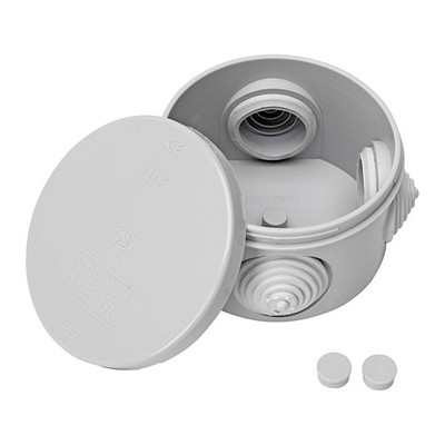 Abzweigdose Aufputz Feuchtraum IP54 rund ø80x50mm grau Kopp (344501007)