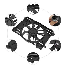 New Radiator Cooling Fan & Shroud Assembly For 2016-2019 Cadillac CT6 L4 2.0L