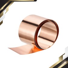 Copper Sheet Roll 3500mm x 200mm x 0.1mm Pure Copper Strip Flashing Foil Plate