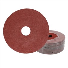 UPWOOD 25-Pack 4.5-Inch 60 Grit 7/8" Arbor Aluminum Oxide Fiber Discs