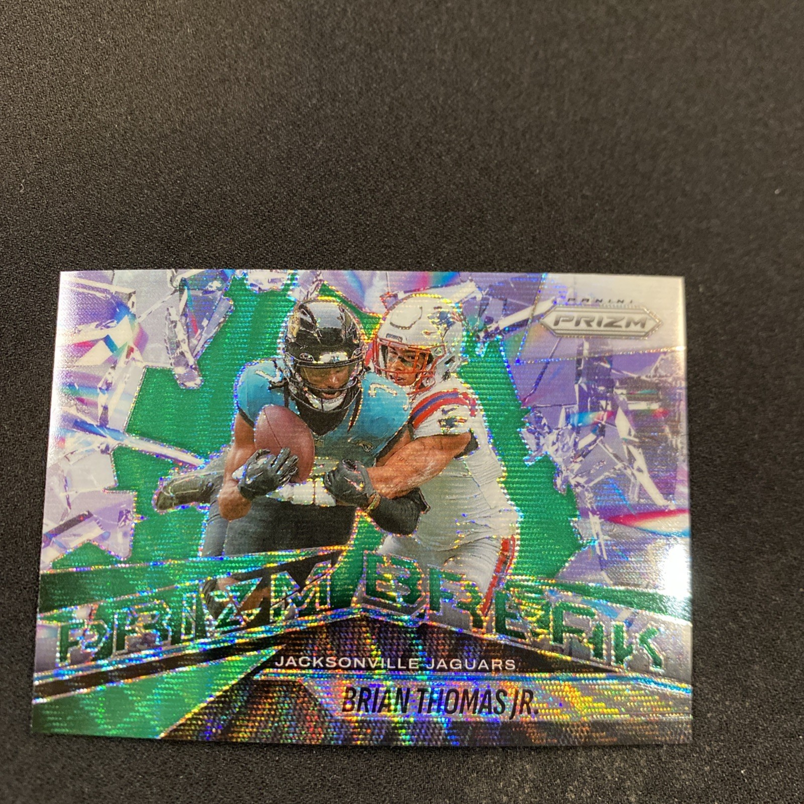2025 Panini Prizm - Prizm Break Brian Thomas Jr. #7 Green Wave Prizm