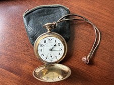 1908 Hampden New Railway 23 Jewel Railroad Grade Pocket Watch 18S Lever Set Runs