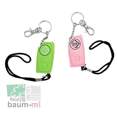 Panik-Alarm NOTFALL 120 Dezibel Soft Touch Schlüssel-Alarm Schrillalarm Lampe