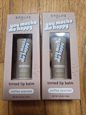 Spa Life Tinted Lip Balm  You Mocha Me Happy Coffee Scented 0.5 Oz (2 Total)