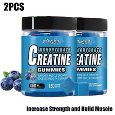 2pcs 150 Counts Creatine Monohydrate Gummies -Increase Strength and Build Muscle