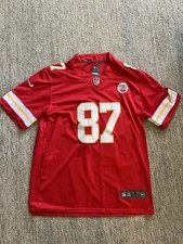 Travis Kelce #87 Kansas City Chiefs Nike On Field Jersey Men’s Size L