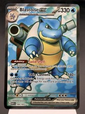 Blastoise ex 184/165 - Full Art Ultra Rare - 151 Pokemon Card NM