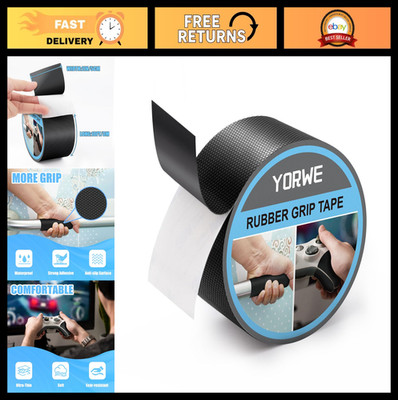 Ultra-Thin Rubber Grip Tape - Anti-Slip, Waterproof, Heat Resistant, 2In x 10Ft