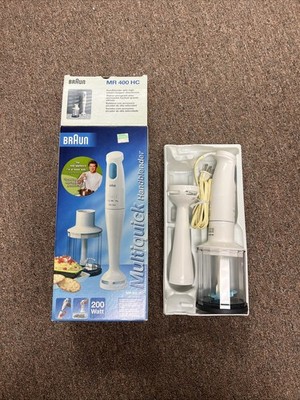 Braun Multiquick 200 Watt Handblender Chopper w/Accessories MR400