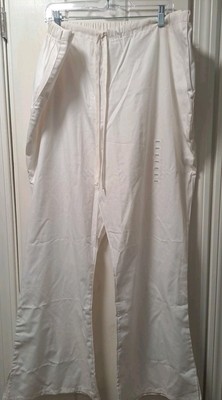 Cherokee Workwear Drawstring White Authentic Originals 2XL Scrub Bottom 3 Pocket