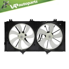 Radiator Condenser Cooling Fan Assembly For 07-11 Toyota Camry 07-12 Lexus ES350
