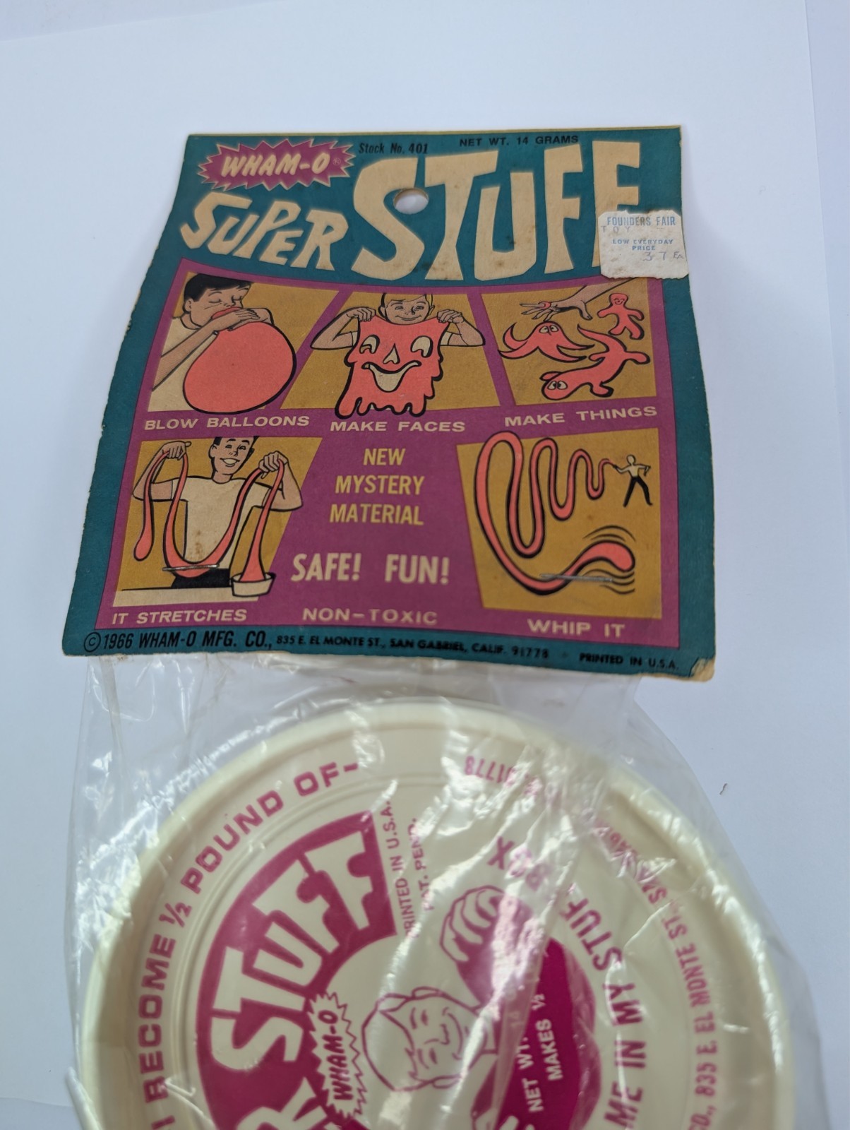 Vintage 1966 WHAM-O SUPER STUFF SEALED