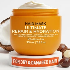 Deep Conditioning Hair Mask for Damaged Hair – Intensive Hydrating Hair Treat...
