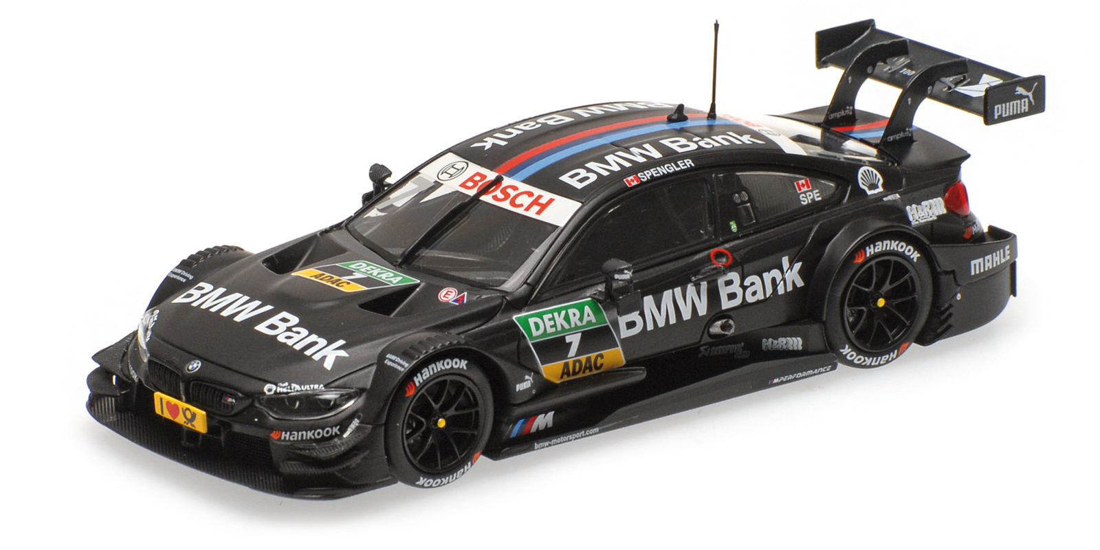 Minichamps 410162407 BMW M 4 F82 BMW BANK TEAM MTEK BRUNO SPENGLER DTM 2016 1:43