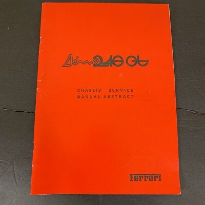 アクセサリー Ferrari Dino246gt Technical Manual s-l400.jpg