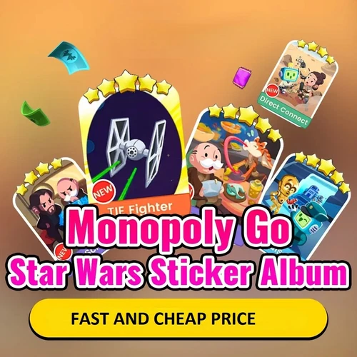 Monopoly_Stickers_Go! 1⭐- 5⭐ (All Stickers Available) ⚡New Album Star Wars ⚡24/7