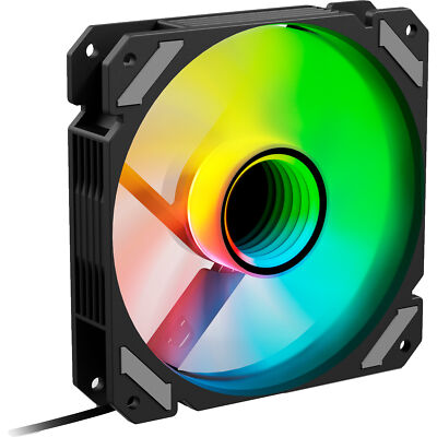 Sharkoon SHARK Mirror RGB PWM REVERSE, Gehäuselüfter, schwarz