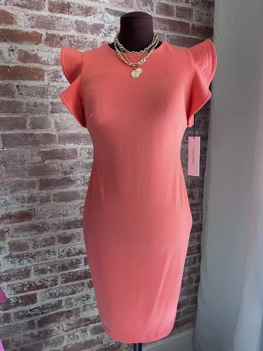 Calvin klein coral dress sale
