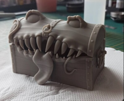 Mimic Dice Chest, 3D Printed