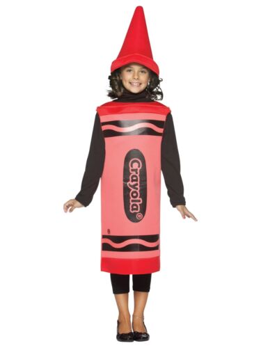 Crayola Red Crayon Color Art School Unisex Child Boys Girls Costume 7-10 - Zdjęcie 1 z 1
