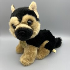 Aurora Miyoni German Shepherd Puppy Dog Plush Stuffed Animal Black Tan New Tags