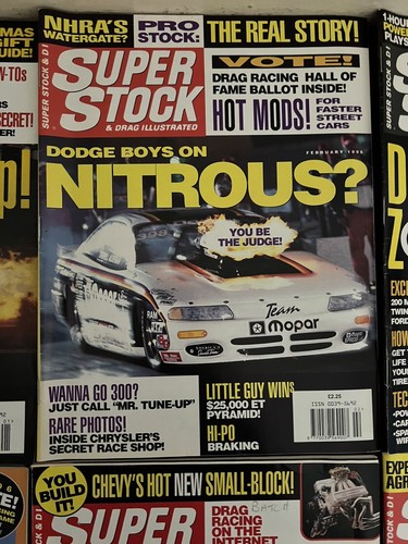 Vintage Magazines SUPER STOCK & DRAG ILLUSTRATED 1996 x 6 Jan-June Vol 33 No1-6 - Picture 3 of 8