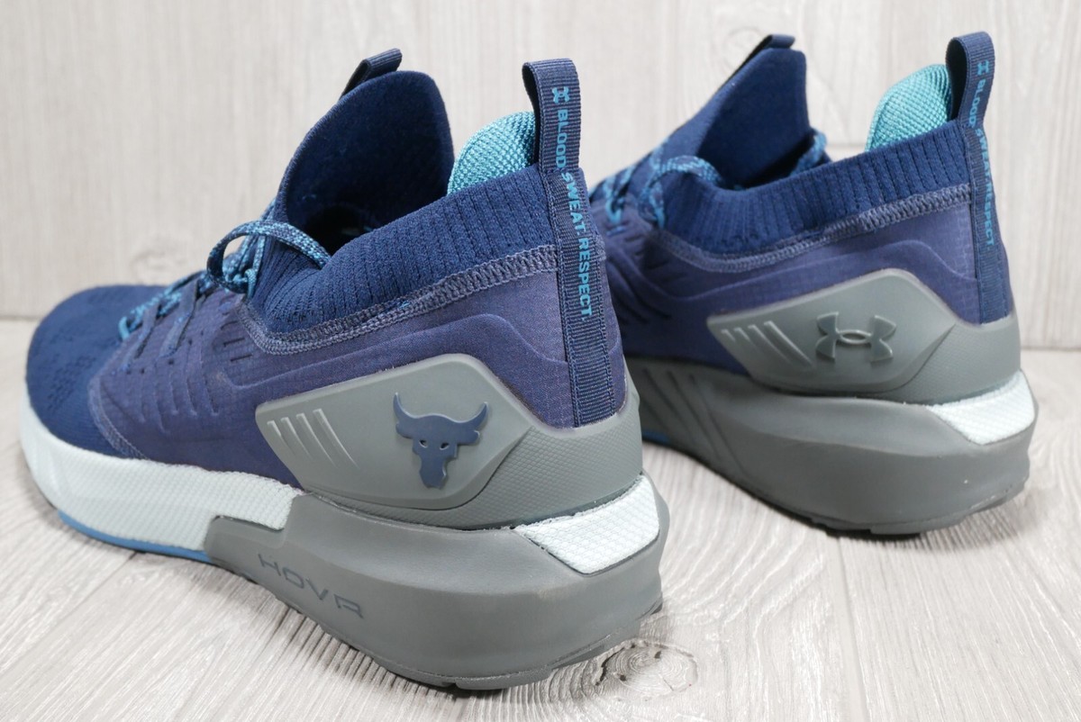 Under Armour HOVR Project Rock Training Shoes Men's Size 13 Blue